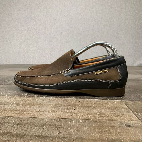 Mephisto Men’s Size 8 Baduard Suede Leather Slip On Brown Casual Nubuck Shoes - Picture 3 of 12